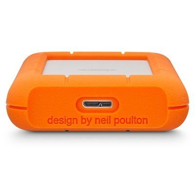 LaCie Rugged Mini zewnętrzny dysk twarde 1 TB 5400 RPM 2.5" Micro-USB B 3.2 Gen 1 (3.1 Gen 1) Pomarańczowy, Srebrny