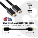 CLUB3D Ultra High Speed HDMI 4K120Hz, 8K60Hz Certified Cable 48Gbps M/M 2 m / 6.56 ft