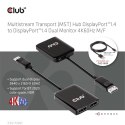 CLUB 3D CSV-7200 rozgałęziacz telewizyjny DisplayPort 2x DisplayPort