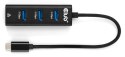 CLUB3D CSV-1549 huby i koncentratory USB Type-C 5000 Mbit/s Czarny