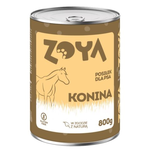 ZOYA Konina - puszka - Karma mokra dla psów - 800g