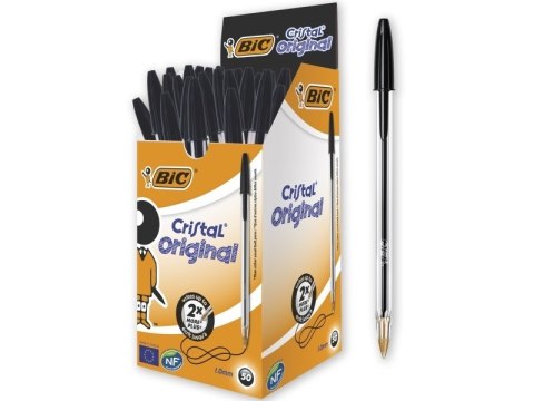 Długopis Cristal Original czarny (50szt) BIC