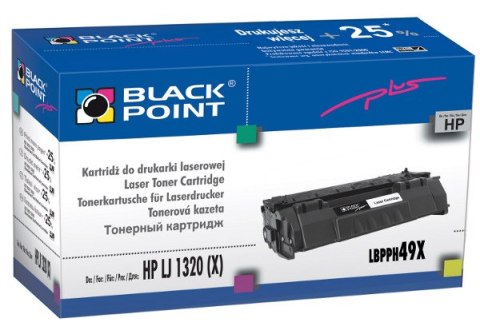 Kaseta z tonerem BLACK POINT LBPPH49X Zamiennik HP 1320 Q5949X LBPPH49X