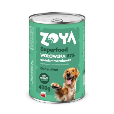 ZOYA Wołowina - Superfood - Karma mokra dla psów - 400g