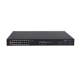 Dahua Technology PoE PFS3220-16GT-240 łącza sieciowe Nie zarządzany L2 Gigabit Ethernet (10/100/1000) Obsługa PoE Czarny