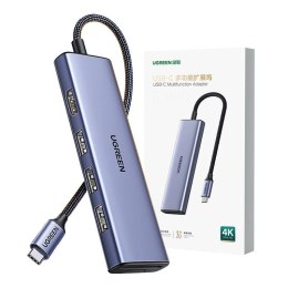 UGREEN Adapter HUB UGREEN Revodok CM511 USB-C do HDMI, 3x USB-A 3.0, SD/TF