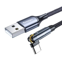 Essager Kabel USB-A 3w1, Essager, EXCCXT-WX0G, USB-C/Lightning/Micro, 15W, 1m (szary)