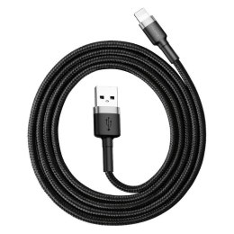 Baseus Kabel Lightning USB Baseus Cafule 2,4A 0.5m (szaro-czarny)