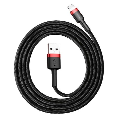 Baseus Kabel Lightning USB Baseus Cafule 2A 3m (czarno-czerwony)