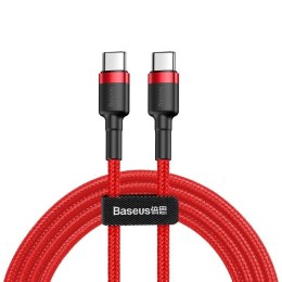 Baseus Kabel USB-C do USB-C PD Baseus Cafule PD 2.0 QC 3.0 60W 1m (czerwony)