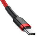 Baseus Kabel USB-C do USB-C PD Baseus Cafule PD 2.0 QC 3.0 60W 1m (czerwony)