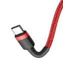 Baseus Kabel USB-C do USB-C PD Baseus Cafule PD 2.0 QC 3.0 60W 1m (czerwony)