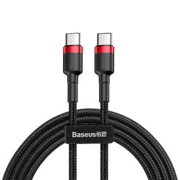 Baseus Kabel USB-C do USB-C PD Baseus Cafule PD 2.0 QC 3.0 60W 2m (czarno-czerwony)