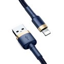 Baseus Kabel USB Lightning Baseus Cafule 1.5A 2m (złoto-granatowy)