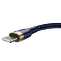 Baseus Kabel USB Lightning Baseus Cafule 1.5A 2m (złoto-granatowy)