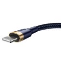 Baseus Kabel USB Lightning Baseus Cafule 2.4A 1m (złoto-granatowy)