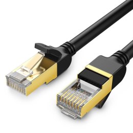 UGREEN Okrągły kabel sieciowy UGREEN NW107 Ethernet RJ45, Cat.7, STP, 15m (czarny)