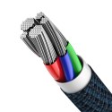 Baseus Kabel USB-C do Lightning Baseus High Density Braided, 20W, 5A, PD, 1m (niebieski)