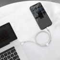 Baseus Kabel USB-C do Lightning Baseus High Density Braided, 20W, PD, 2m (biały)