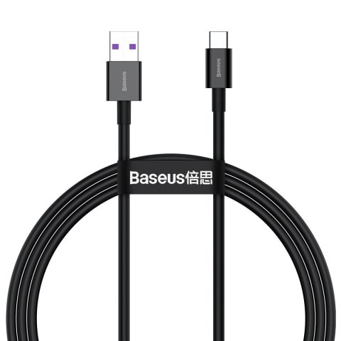 Baseus Kabel USB do USB-C Baseus Superior Series, 66W, 1m (czarny)