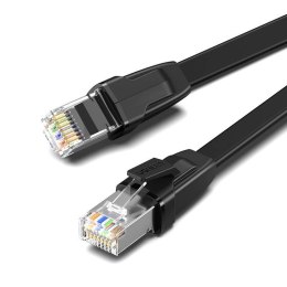 UGREEN UGREEN NW134 Płaski kabel sieciowy z metalowymi wtyczkami, Ethernet RJ45, Cat.8, U/FTP, 2m (czarny)