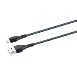 LDNIO Kabel USB - Lightning LDNIO LS521, 1m (szaro-niebieski)