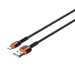 LDNIO Kabel USB - Lightning LDNIO LS532, 2m (szaro-pomarańczowy)