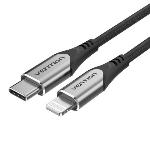 Vention Kabel ładowania USB-C do Lightning Vention PD 3A, 1,5m (czarny)