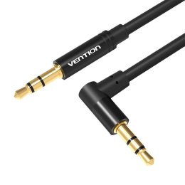 Vention Kątowy kabel mini jack 3,5mm AUX Vention BAKBD-T 0.5m (czarny)