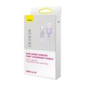 Baseus Kabel szybko ładujący Baseus USB-A do Lightning Explorer Series 1m, 2.4A (fioletowy)