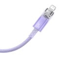 Baseus Kabel szybko ładujący Baseus USB-C do Lightning Explorer Series 1m, 20W (fioletowy)