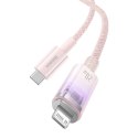 Baseus Kabel szybko ładujący Baseus USB-C do Lightning Explorer Series 20W (różowy)