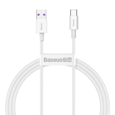 Baseus Kabel USB do USB-C Baseus Superior Series, 66W, 1m (biały)