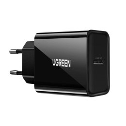 UGREEN Ładowarka sieciowa EU UGREEN USB-C, 20W, PD3.0 (czarna)