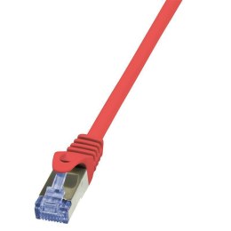 LOGILINK S/FTP Cat.6a 0.5 m Czerwony 0.5 Patchcord