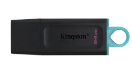 Pendrive (Pamięć USB) KINGSTON 64 GB Czarno-niebieski