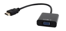 GEMBIRD HDMI - VGA + Audio Czarny HDMI (wyjście) - VGA (wejście) + Audio A-HDMI-VGA-03