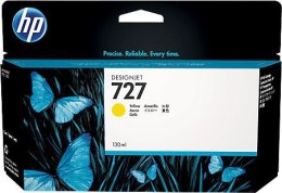 Wkład HP Żółty wkład atramentowy HP 727 Designjet 130 ml B3P21A