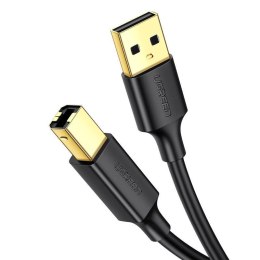 UGREEN Kabel USB 2.0 A-B UGREEN US135 do drukarki, pozłacany, 5m (czarny)