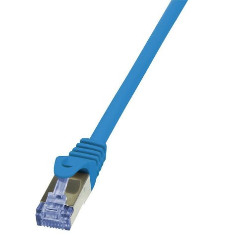 LOGILINK S/FTP Cat.6a 0.5 m Niebieski 0.5 Patchcord