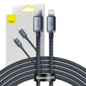 Baseus Kabel USB-C do Lightning Baseus Crystal Shine, 20W, PD, 2m (czarny)