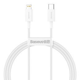 Baseus Kabel USB-C do Lightning Baseus Superior Series, 20W, PD, 1m (biały)