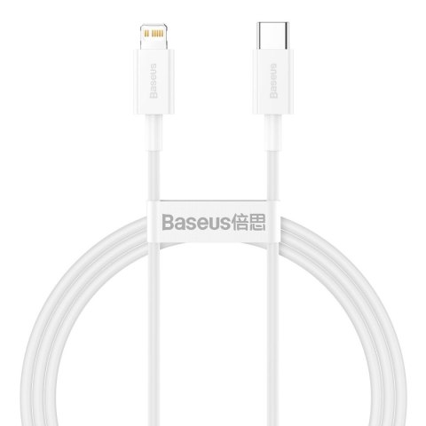 Baseus Kabel USB-C do Lightning Baseus Superior Series, 20W, PD, 1m (biały)