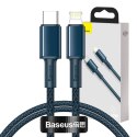 Baseus Kabel USB-C do Lightning Baseus High Density Braided, 20W, 5A, PD, 1m (niebieski)