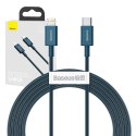 Baseus Kabel USB-C do Lightning Baseus Superior Series, 20W, PD, 2m (niebieski)