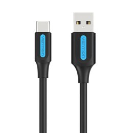 Vention Kabel ładowania USB-A 2.0 do USB-C Vention COKBC, 0,25m (czarny)