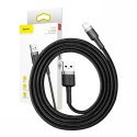 Baseus Kabel Lightning USB Baseus Cafule 2,4A 0.5m (szaro-czarny)