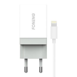 Foneng Ładowarka sieciowa Foneng K210, 1xUSB + Kabel USB Lightning