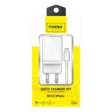 Foneng Ładowarka sieciowa Foneng K300, 1xUSB + Kabel USB Lightning