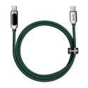 Baseus Kabel USB-C do USB-C Baseus Display, Power Delivery, 100W, 1m (zielony)